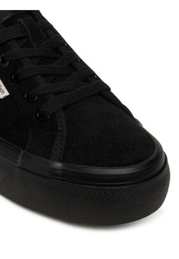 Calvin Klein Sneakersy Vulc Flatf Lace Up Sue/Wl Ck YW0YW02000 Czarny. Kolor: czarny. Materiał: skóra, zamsz
