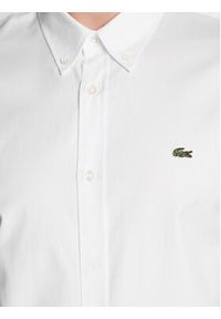 Lacoste Koszula CH1843 Biały Slim Fit. Kolor: biały. Materiał: bawełna