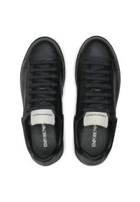 Emporio Armani - Sneakersy EMPORIO ARMANI - X4X264 XM783 K001 Black/Black. Okazja: na co dzień. Kolor: czarny. Materiał: materiał, skóra ekologiczna. Styl: casual, sportowy #6
