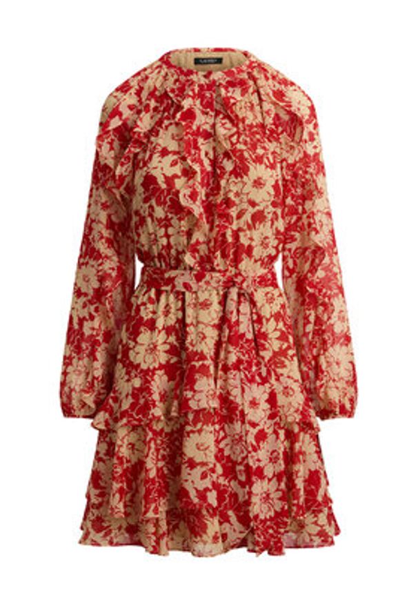 Lauren Ralph Lauren - LAUREN RALPH LAUREN Sukienka letnia 200P08669001 Czerwony Regular Fit. Kolor: czerwony. Materiał: syntetyk. Sezon: lato
