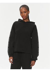 Calvin Klein Jeans Bluza Logo Elastic Hoodie J20J223078 Czarny Regular Fit. Kolor: czarny. Materiał: syntetyk #1