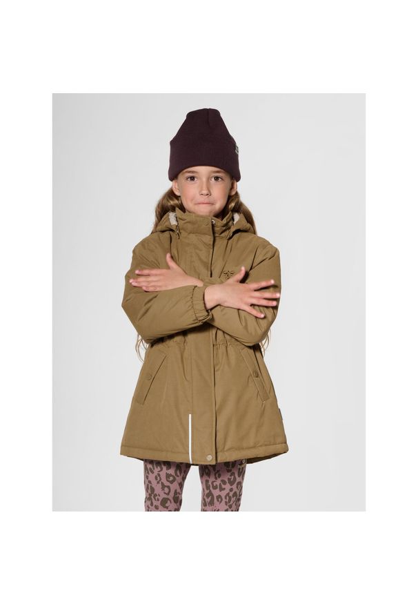 Kurtka przeciwdeszczowa dla dziewczynki Hummel hmlATHENA. Kolor: wielokolorowy, żółty, beżowy, brązowy