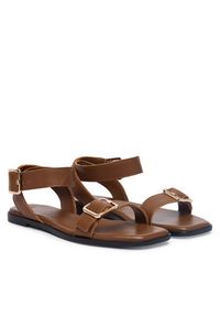 BOSS Sandały Charlize 50563332 Brązowy. Kolor: brązowy. Materiał: skóra #4