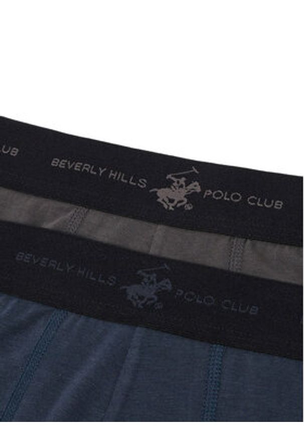 Beverly Hills Polo Club Komplet 2 par bokserek CEO_ZGW_BHPC_002_AW25_(2-PACK) Szary. Kolor: szary. Materiał: materiał, bawełna
