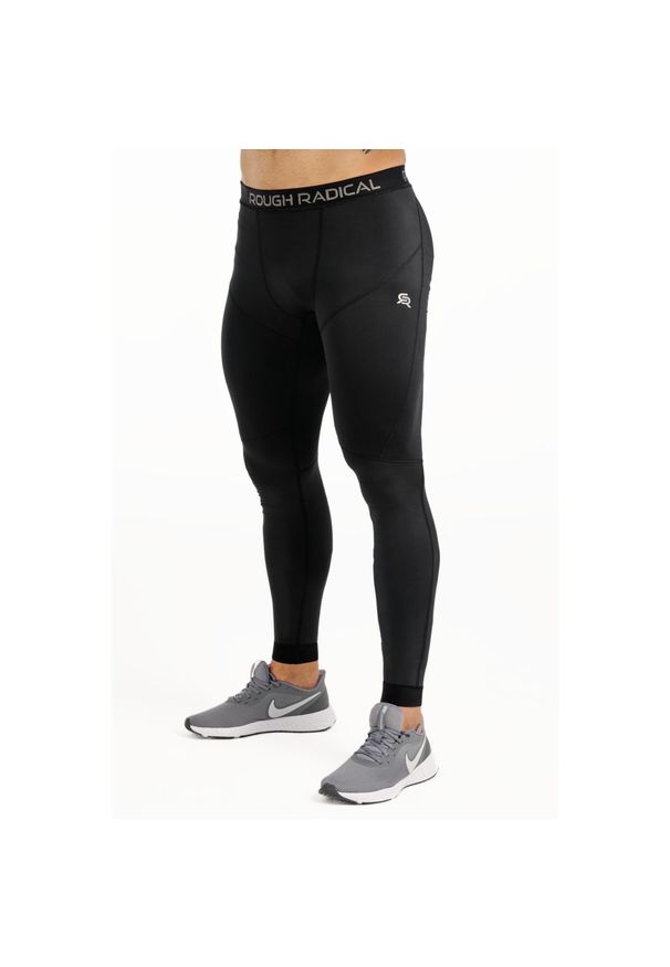 ROUGH RADICAL - Legginsy do biegania męskie Rough Radical Tight. Kolor: czarny