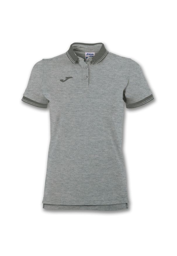 Koszulka polo do tenisa damska Joma Bali II. Typ kołnierza: polo. Kolor: szary. Sport: tenis