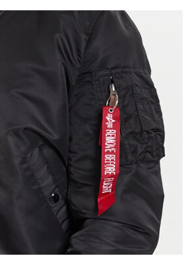 Alpha Industries Kurtka bomber Ma-1 Vf 59 Long 168100 Czarny Slim Fit. Kolor: czarny. Materiał: syntetyk