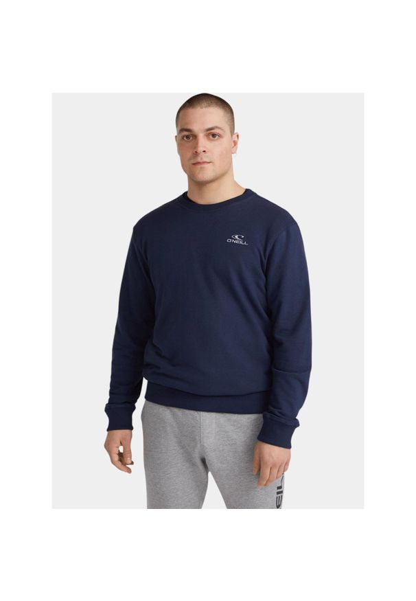 Sweter Męski O'Neill Small Logo Crew. Kolor: niebieski. Materiał: materiał