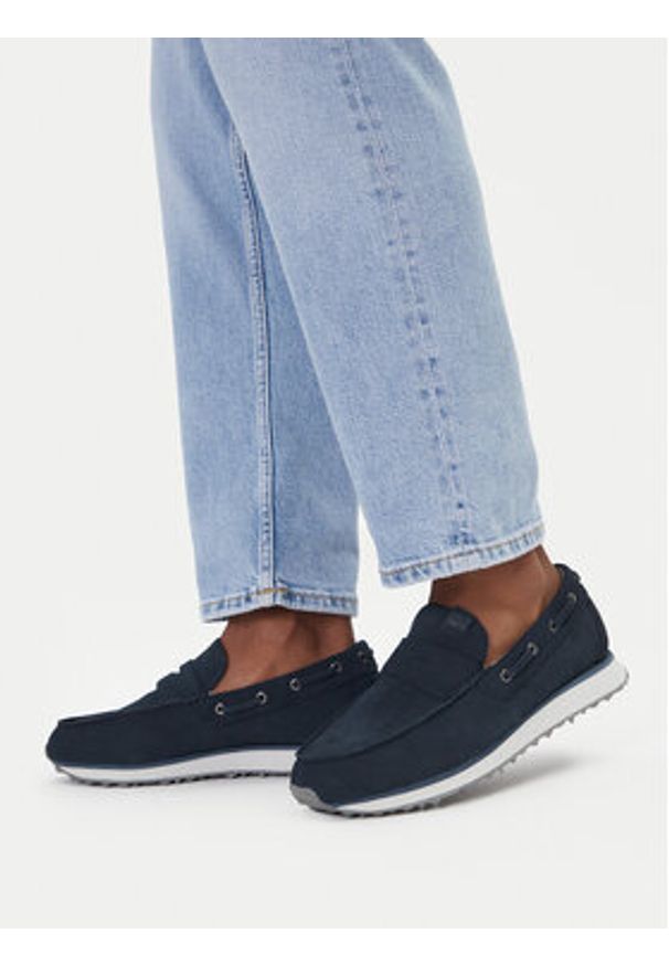 Napapijri Mokasyny Shard NP0A4IQT Granatowy. Kolor: niebieski. Materiał: zamsz, skóra