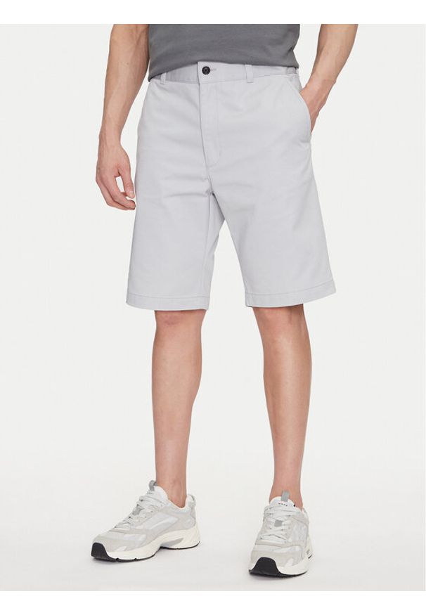 Hugo - HUGO Szorty materiałowe Darik241 50505857 Szary Regular Fit. Kolor: szary. Materiał: bawełna