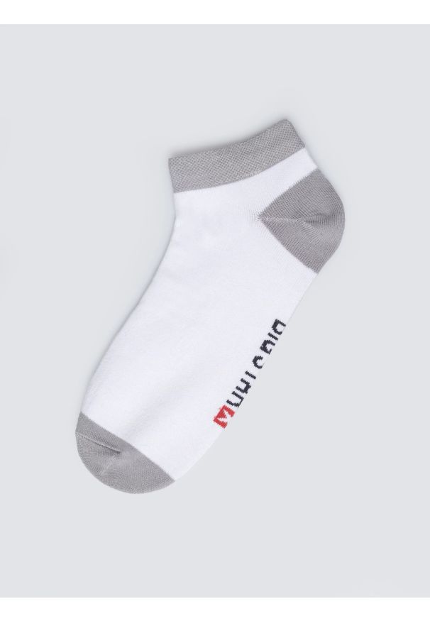 Big-Star - Stopki bawełniane szaro-białe Filixos 902. Kolor: szary. Materiał: bawełna