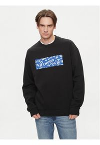 Hugo Bluza Naylos 50515188 Czarny Regular Fit. Kolor: czarny. Materiał: bawełna