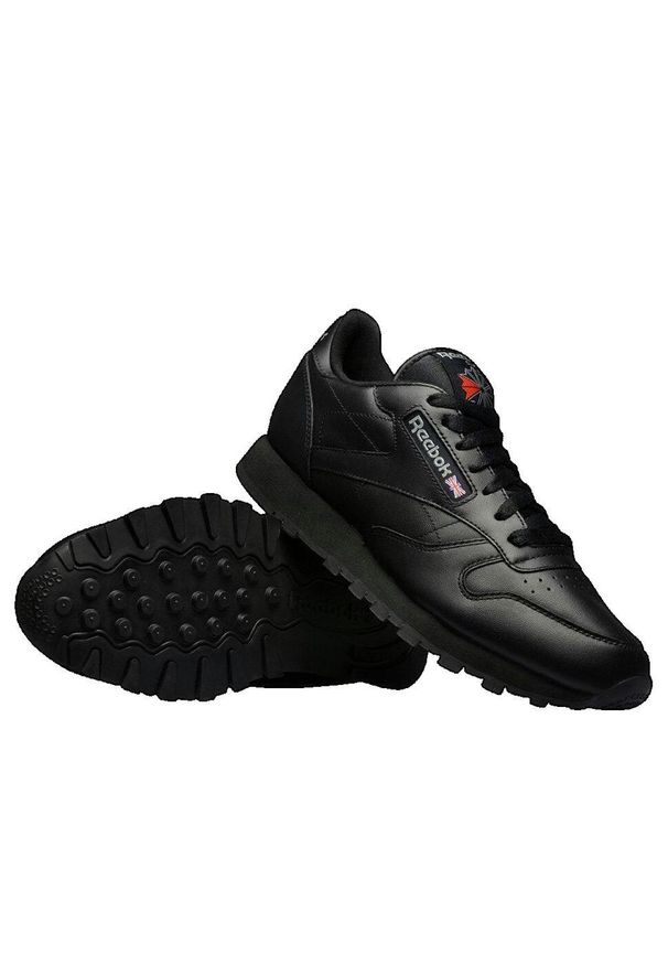 Adidasy Reebok Classic Leather, Mężczyźni. Okazja: na co dzień. Kolor: czarny. Model: Reebok Classic