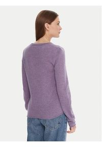 TOMMY HILFIGER - Tommy Hilfiger Sweter WW0WW40264 Fioletowy Regular Fit. Kolor: fioletowy. Materiał: wełna