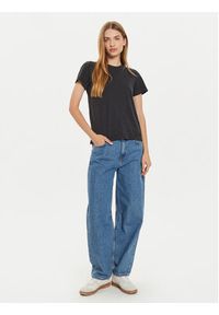 Lee T-Shirt Perfect 112355164 Czarny Regular Fit. Kolor: czarny. Materiał: bawełna #3