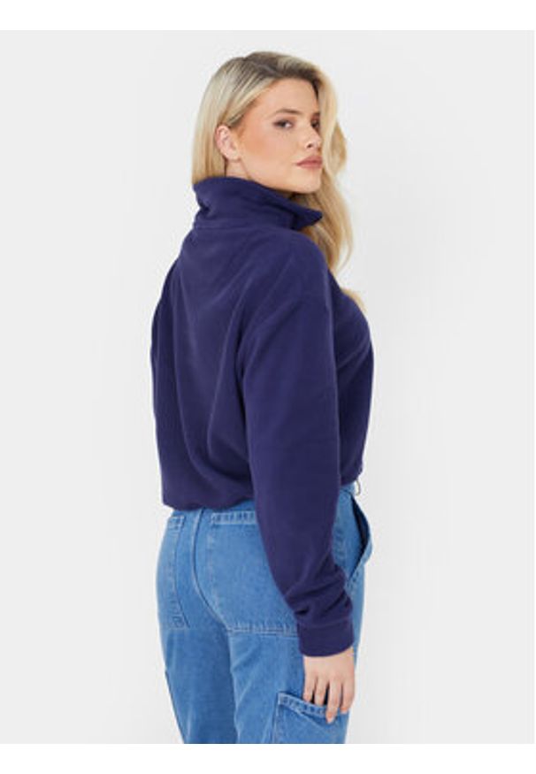 Brave Soul Bluza LSS-225MARYNAV Granatowy Straight Fit. Kolor: niebieski. Materiał: syntetyk