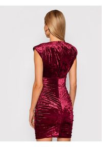 Guess Sukienka koktajlowa Charlie W1BK19 KATV1 Bordowy Slim Fit. Kolor: czerwony. Materiał: syntetyk. Styl: wizytowy #3