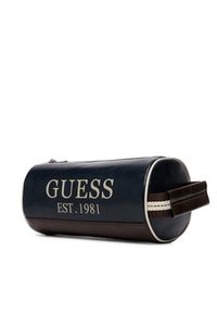 Guess Kosmetyczka Oslo PMOSVI P6310 Granatowy. Kolor: niebieski. Materiał: skóra #5