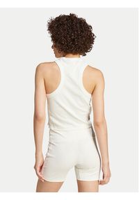 Adidas - adidas Top Lounge IY6732 Biały Slim Fit. Kolor: biały. Materiał: bawełna #2