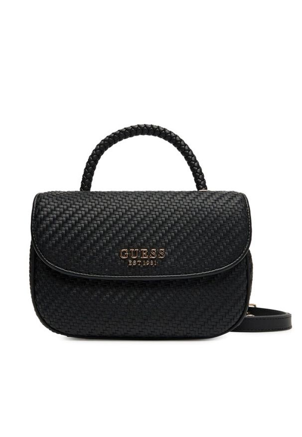 Guess Torebka Mirema HWWG96 31200 Czarny. Kolor: czarny. Materiał: skórzane