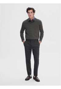 Selected Homme Spodnie materiałowe 16092651 Szary Slim Fit. Kolor: szary. Materiał: wiskoza