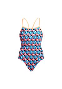 FUNKITA - Strój pływacki jednoczęściowy damski Funkita Single Strap One Piece. Kolor: niebieski