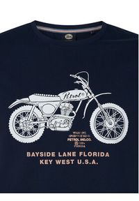 Petrol Industries T-Shirt M-1050-TSR707 Granatowy Regular Fit. Kolor: niebieski. Materiał: bawełna #6