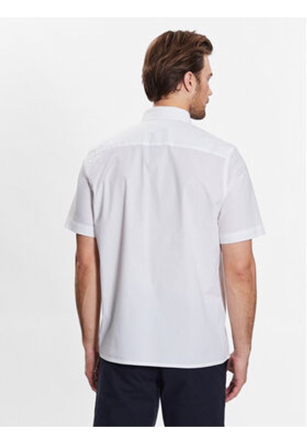 Calvin Klein Koszula K10K109440 Biały Regular Fit. Kolor: biały. Materiał: bawełna