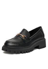 DeeZee Loafersy H101202-01 Czarny. Kolor: czarny. Materiał: skóra #5