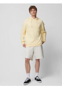outhorn - Spodenki dresowe męskie - kremowe. Kolor: kremowy. Materiał: dresówka #6