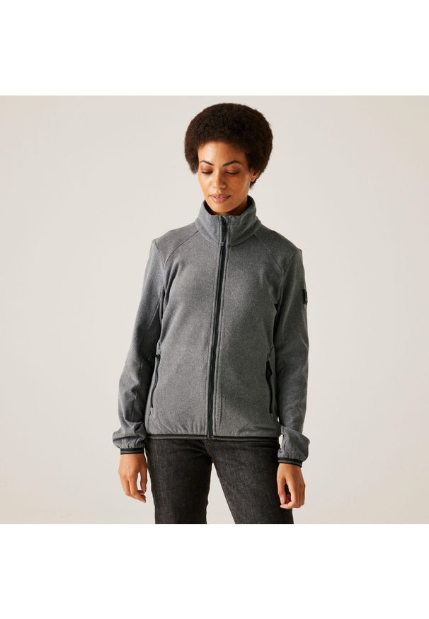 Regatta - Polar turystyczny damski Bayhill rozsuwany. Kolor: szary. Materiał: polar. Sport: turystyka piesza