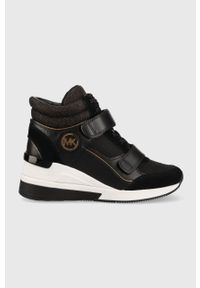 MICHAEL Michael Kors sneakersy Gentry kolor czarny 43F3GYFE3D. Nosek buta: okrągły. Zapięcie: rzepy. Kolor: czarny. Szerokość cholewki: normalna. Obcas: na koturnie #1