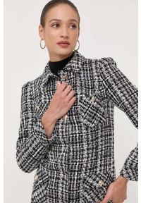 Marciano Guess płaszcz damski kolor czarny przejściowy. Okazja: na co dzień. Kolor: czarny. Styl: casual #4