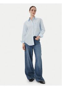 Tommy Jeans Koszula Essential DW0DW23456 Niebieski jasny Relaxed Fit. Kolor: niebieski. Materiał: bawełna #2