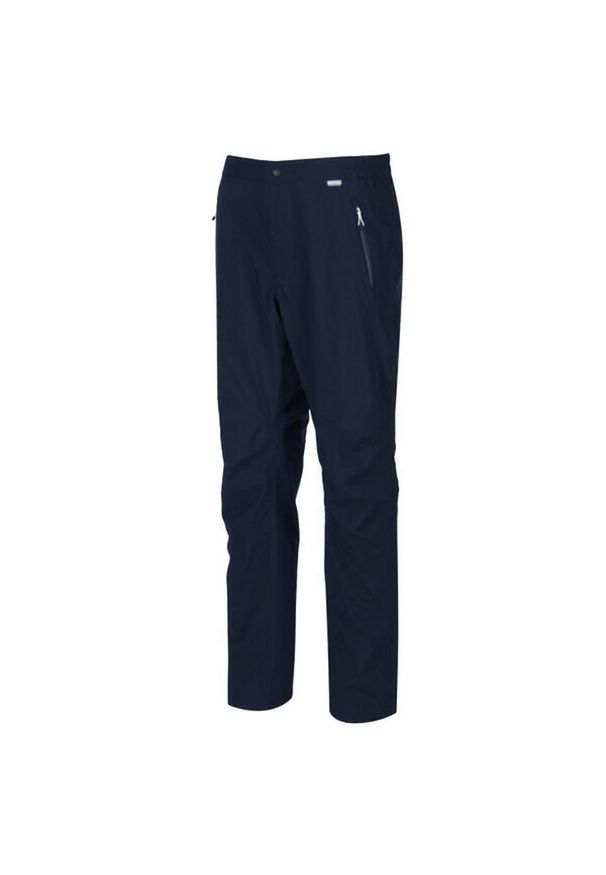 Regatta - Spodnie turystyczne męskie Highton Stretch. Kolor: niebieski. Długość: długie. Sezon: lato. Sport: turystyka piesza