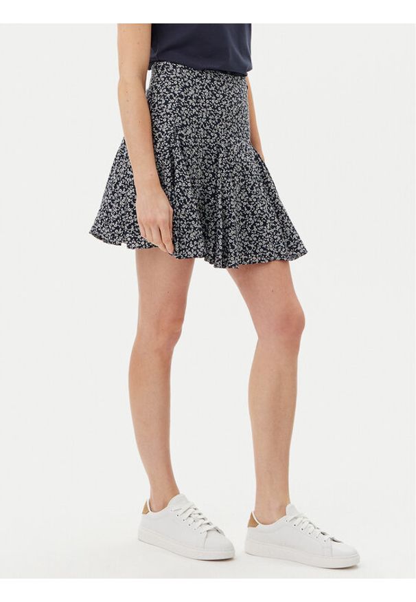 Pepe Jeans Spódnica trapezowa Cassandra PL901196 Granatowy Regular Fit. Kolor: niebieski. Materiał: bawełna