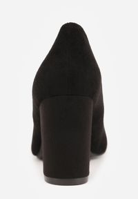 Born2be - Czarne Klasyczne Czółenka na Obcasie ze Skórzaną Wkładką Maithria. Okazja: na spotkanie biznesowe, do pracy. Kolor: czarny. Materiał: skóra. Obcas: na obcasie. Styl: klasyczny. Wysokość obcasa: średni #5