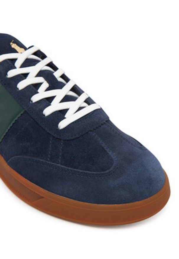 Polo Ralph Lauren Sneakersy Heritage Aera 809954903002 Granatowy. Kolor: niebieski. Materiał: skóra, zamsz