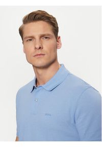 BOSS Polo Pallas 50468362 Niebieski Regular Fit. Typ kołnierza: polo. Kolor: niebieski. Materiał: bawełna #4