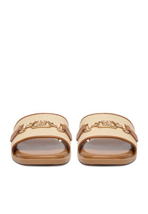 Nine West Klapki CEO-678322-84 Beżowy. Kolor: beżowy. Materiał: materiał