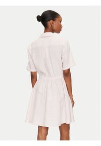 TOMMY HILFIGER - Tommy Hilfiger Sukienka koszulowa Ess WW0WW44672 Różowy Regular Fit. Kolor: różowy. Materiał: len. Typ sukienki: koszulowe #2