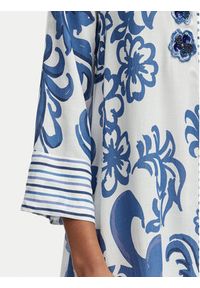 Iconique Sukienka koszulowa Romina IC26-037 Niebieski Regular Fit. Kolor: niebieski. Materiał: wiskoza. Typ sukienki: koszulowe #5