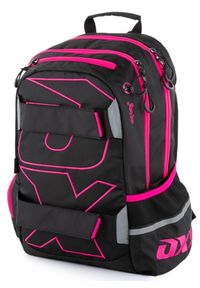 Karton P+P plecak anatomiczny OXY Sport BLACK LINE pink. Wzór: paski. Styl: sportowy #1