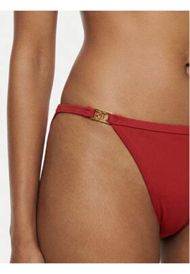 Lauren Ralph Lauren - LAUREN RALPH LAUREN Dół od bikini 20601049 Czerwony. Kolor: czerwony. Materiał: syntetyk