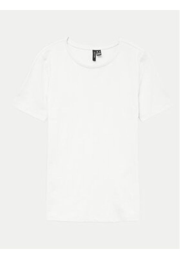 Vero Moda T-Shirt Lulu 10323755 Biały Regular Fit. Kolor: biały. Materiał: bawełna