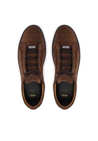 BOSS Sneakersy Gary 50534292 Brązowy. Kolor: brązowy. Materiał: skóra, zamsz #2