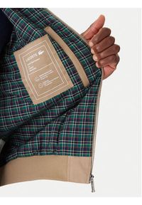 Lacoste Kurtka bomber BH7186 Beżowy Regular Fit. Kolor: beżowy. Materiał: bawełna