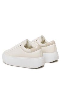 Calvin Klein Sneakersy Bubble Cupsole Lace Up HW0HW01356 Beżowy. Kolor: beżowy. Materiał: skóra #5