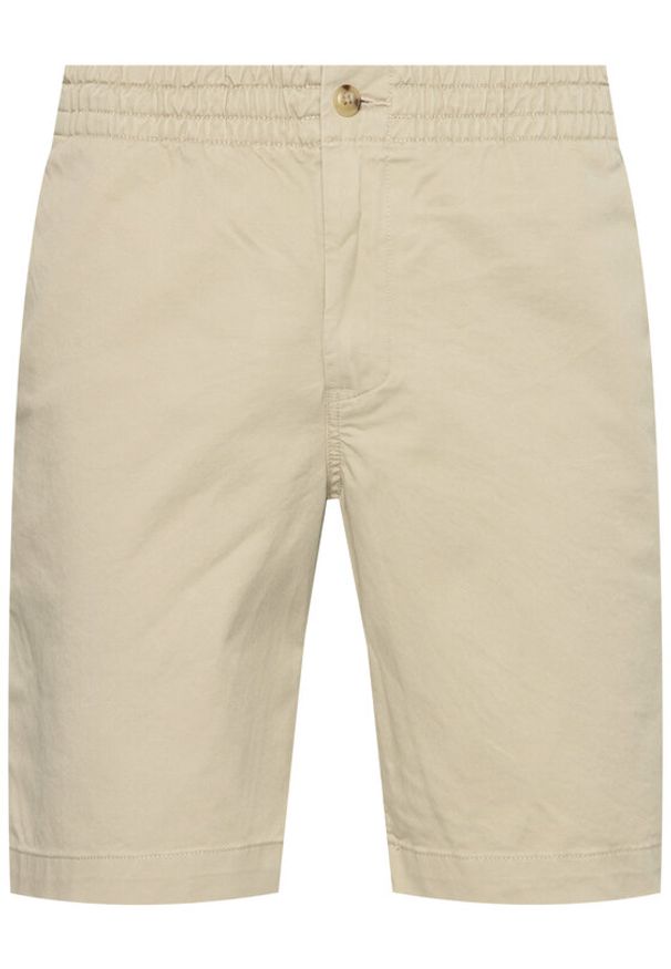 Polo Ralph Lauren Szorty materiałowe Prepster 710644995 Beżowy Classic Fit. Kolor: beżowy. Materiał: bawełna