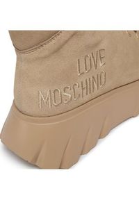 Love Moschino - LOVE MOSCHINO Botki JA21116G0HIGL105 Beżowy. Kolor: beżowy #4